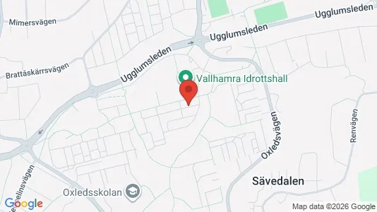 Lägenheter till salu i Partille - kort over placeringen