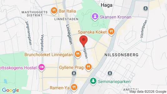 Lägenheter till salu i Göteborg Centrum - kort over placeringen