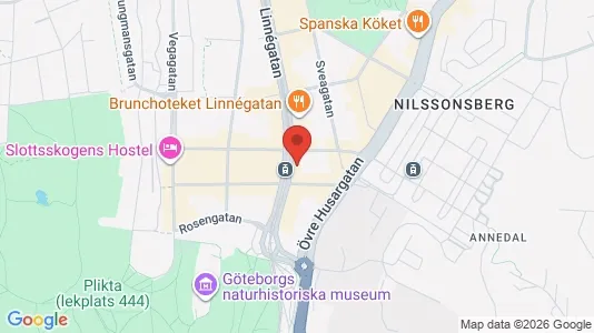Lägenheter till salu i Göteborg Centrum - kort over placeringen