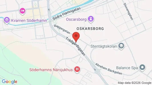 Lägenheter till salu i Söderhamn - kort over placeringen