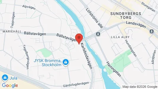 Lägenheter till salu i Västerort - kort over placeringen