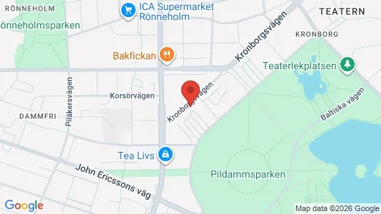 Lägenheter till salu i Malmö Centrum - kort over placeringen