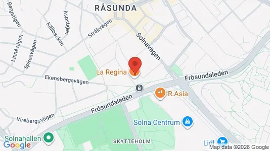 Lägenheter till salu i Solna - kort over placeringen