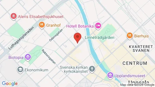 Lägenheter till salu i Uppsala - kort over placeringen