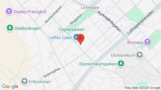 Lägenheter till salu i Uppsala - kort over placeringen
