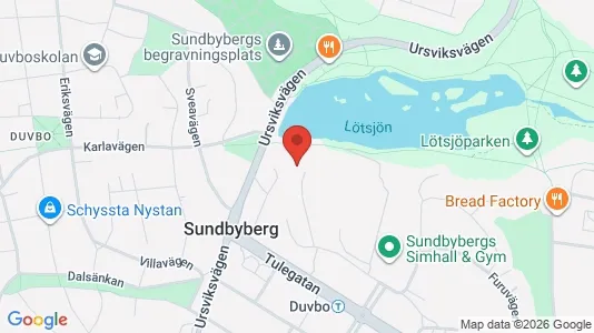 Lägenheter till salu i Sundbyberg - kort over placeringen