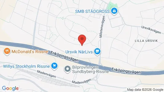 Lägenheter till salu i Sundbyberg - kort over placeringen