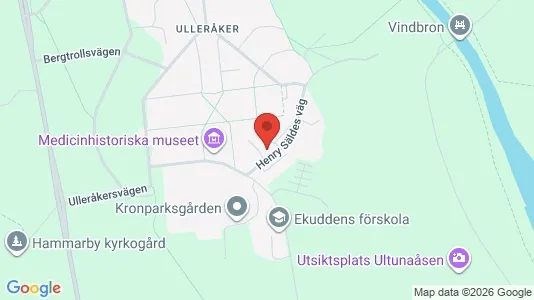 Lägenheter till salu i Uppsala - kort over placeringen
