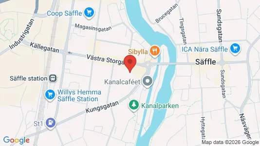 Lägenheter att hyra i Säffle - kort over placeringen