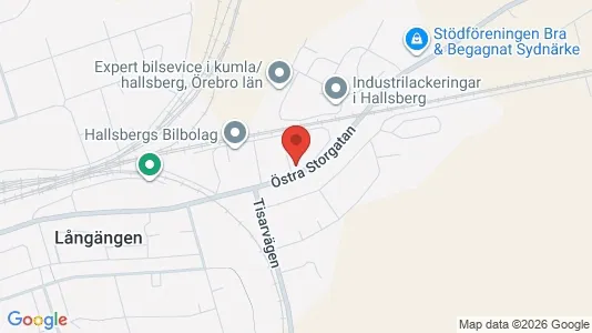 Lägenheter att hyra i Hallsberg - kort over placeringen