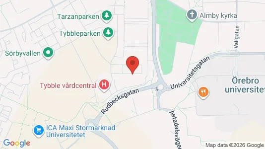 Lägenheter att hyra i Örebro - kort over placeringen