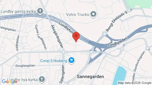 Lägenheter att hyra i Västra hisingen - kort over placeringen