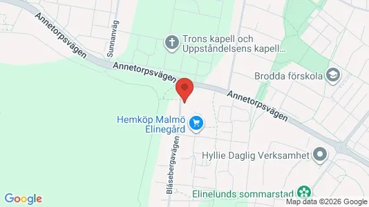 Lägenheter att hyra i Limhamn/Bunkeflo - kort over placeringen