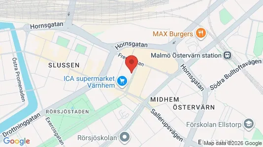 Lägenheter att hyra i Malmö Centrum - kort over placeringen