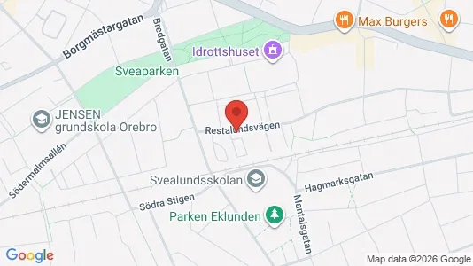 Lägenheter att hyra i Örebro - kort over placeringen