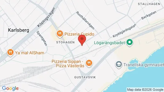 Lägenheter att hyra i Västerås - kort over placeringen