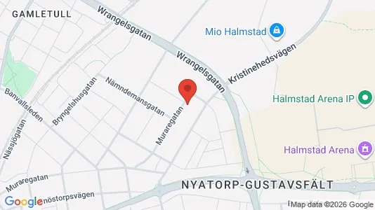 Lägenheter att hyra i Halmstad - kort over placeringen