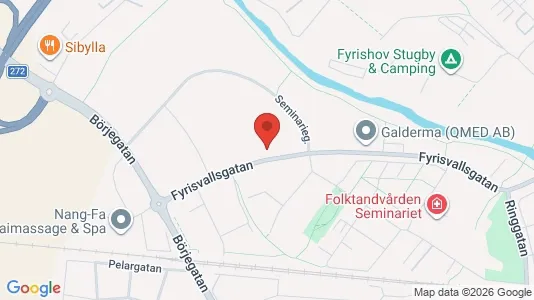 Lägenheter att hyra i Uppsala - kort over placeringen