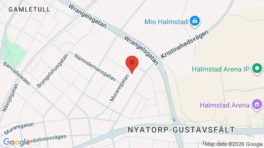 Lägenheter att hyra i Halmstad - kort over placeringen