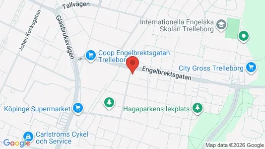 Lägenheter att hyra i Trelleborg - kort over placeringen