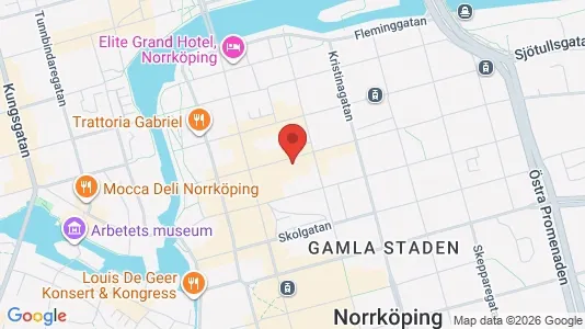 Lägenheter att hyra i Norrköping - kort over placeringen