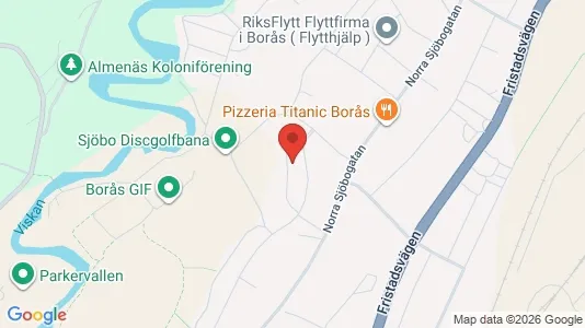 Lägenheter att hyra i Borås - kort over placeringen