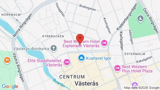 Lägenheter till salu i Västerås - kort over placeringen