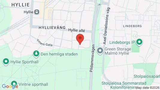 Lägenheter att hyra i Hyllie - kort over placeringen