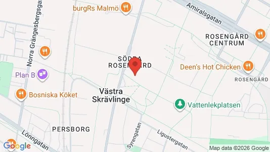 Lägenheter att hyra i Rosengård - kort over placeringen