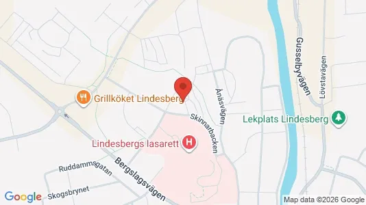 Lägenheter att hyra i Lindesberg - kort over placeringen