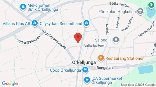 Lägenheter att hyra i Örkelljunga - kort over placeringen