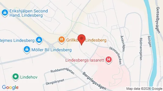 Lägenheter att hyra i Lindesberg - kort over placeringen