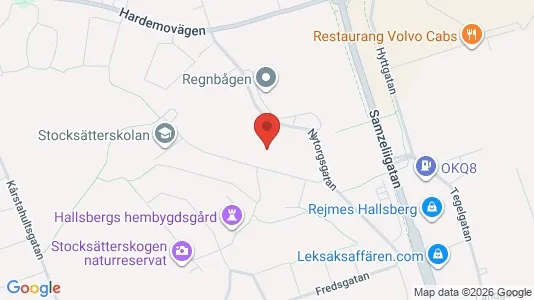 Lägenheter att hyra i Hallsberg - kort over placeringen
