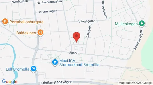 Lägenheter att hyra i Bromölla - kort over placeringen