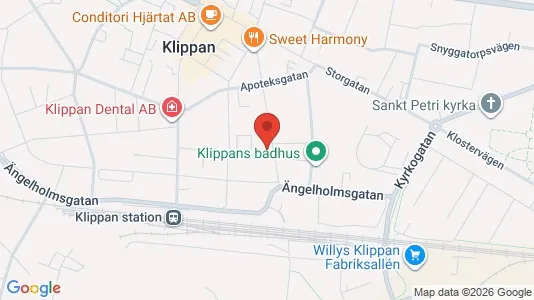 Lägenheter att hyra i Klippan - kort over placeringen