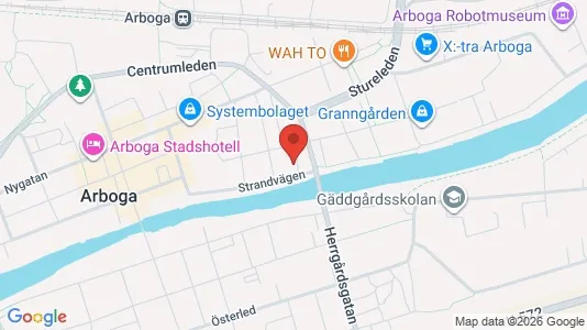 Lägenheter att hyra i Arboga - kort over placeringen