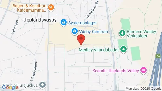 Lägenheter att hyra i Upplands Väsby - kort over placeringen