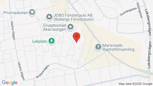 Bostadsrätter till salu i Mariestad - kort over placeringen