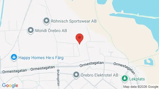 Bostadsrätter till salu i Örebro - kort over placeringen