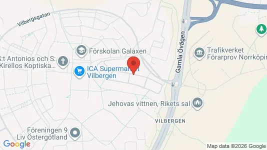 Lägenheter att hyra i Norrköping - kort over placeringen