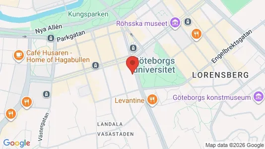 Lägenheter till salu i Göteborg Centrum - kort over placeringen
