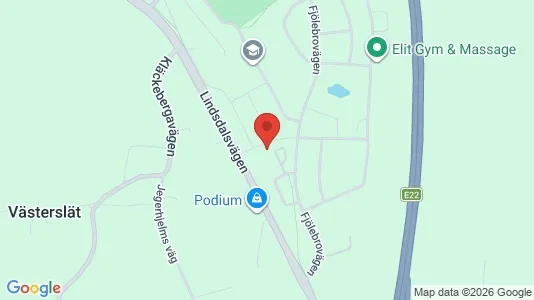 Lägenheter att hyra i Kalmar - kort over placeringen