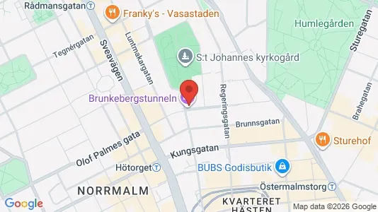 Bostadsrätter till salu i Stockholm Innerstad - kort over placeringen