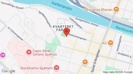 Lägenheter att hyra i Kungsholmen - kort over placeringen