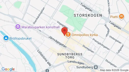 Lägenheter till salu i Sundbyberg - kort over placeringen
