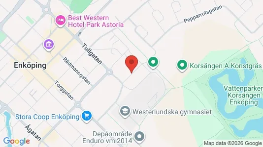 Lägenheter att hyra i Enköping - kort over placeringen