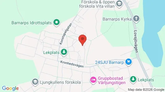 Bostadsrätter till salu i Jönköping - kort over placeringen