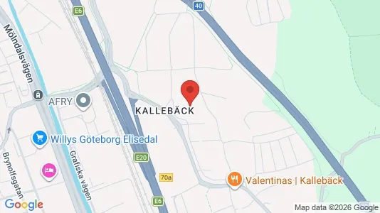 Bostadsrätter till salu i Örgryte-Härlanda - kort over placeringen