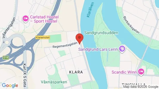 Bostadsrätter till salu i Karlstad - kort over placeringen