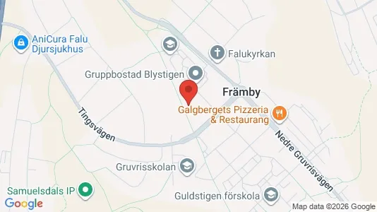 Bostadsrätter till salu i Falun - kort over placeringen